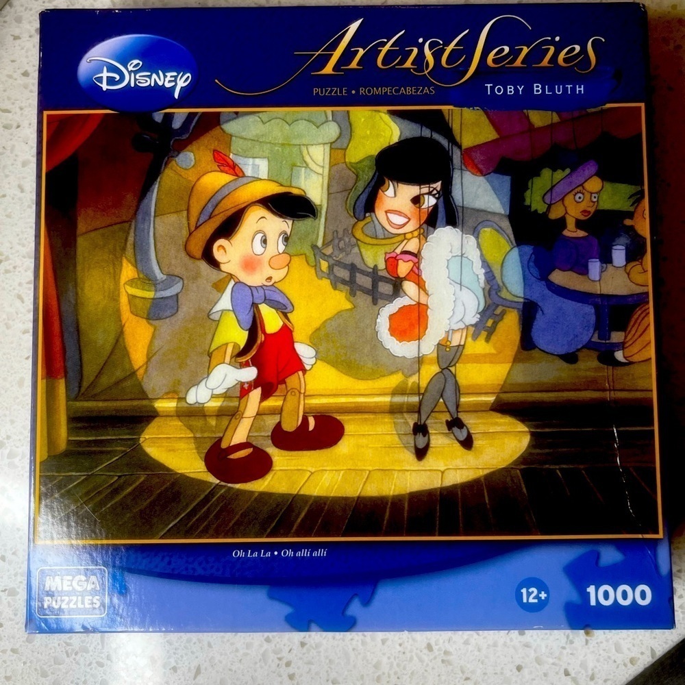 Disney Artist Series Pinocchio Puzzle 1000 Piece Toby Bluth Oh La La